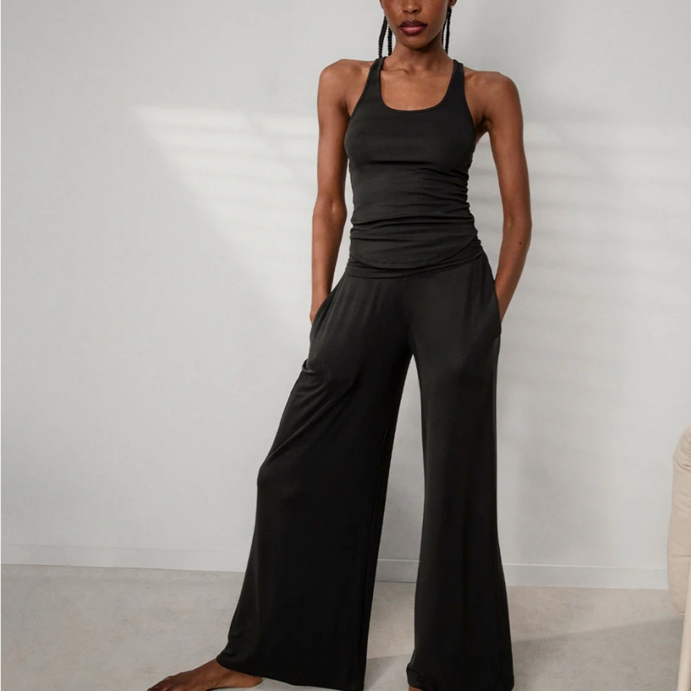 Lunya soft modal fold over pants